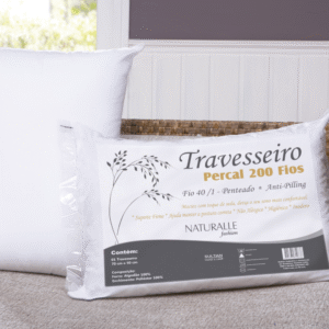 Travesseiro Naturalle Percal 200 Fios 50 x 70 Cm