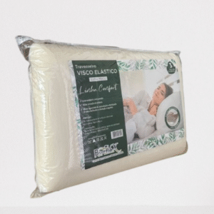 Travesseiro Visco Elástico  Comum Com Fronha 65 x 45 x 14 Cm