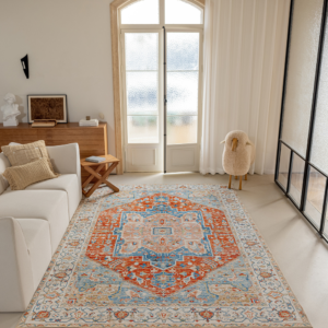 Tapete De Sala Vinci 1 Peça 1,00 x 1,40 M Antiderrapante